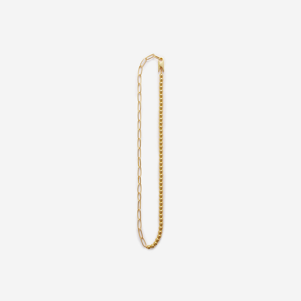 Clip Mix Chain necklace - 18KGP