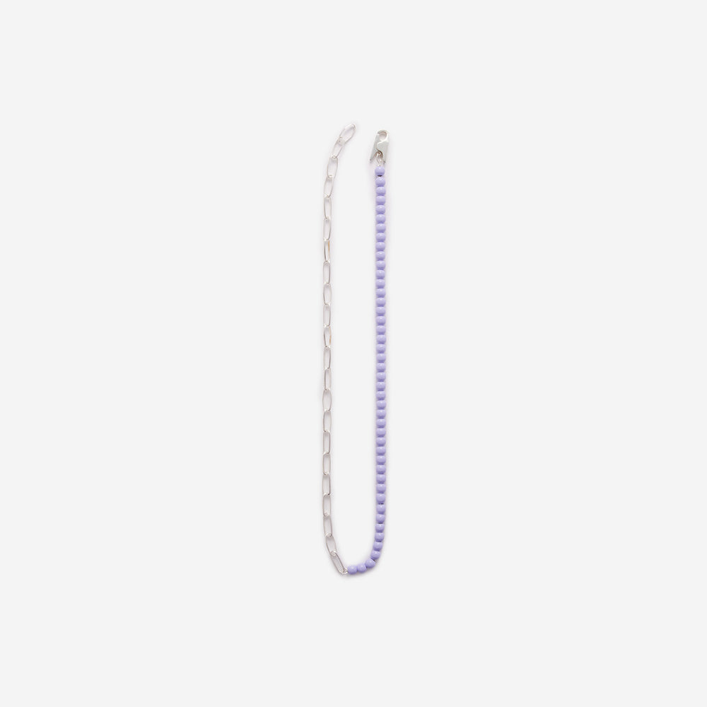 Clip Mix Chain necklace - Purple