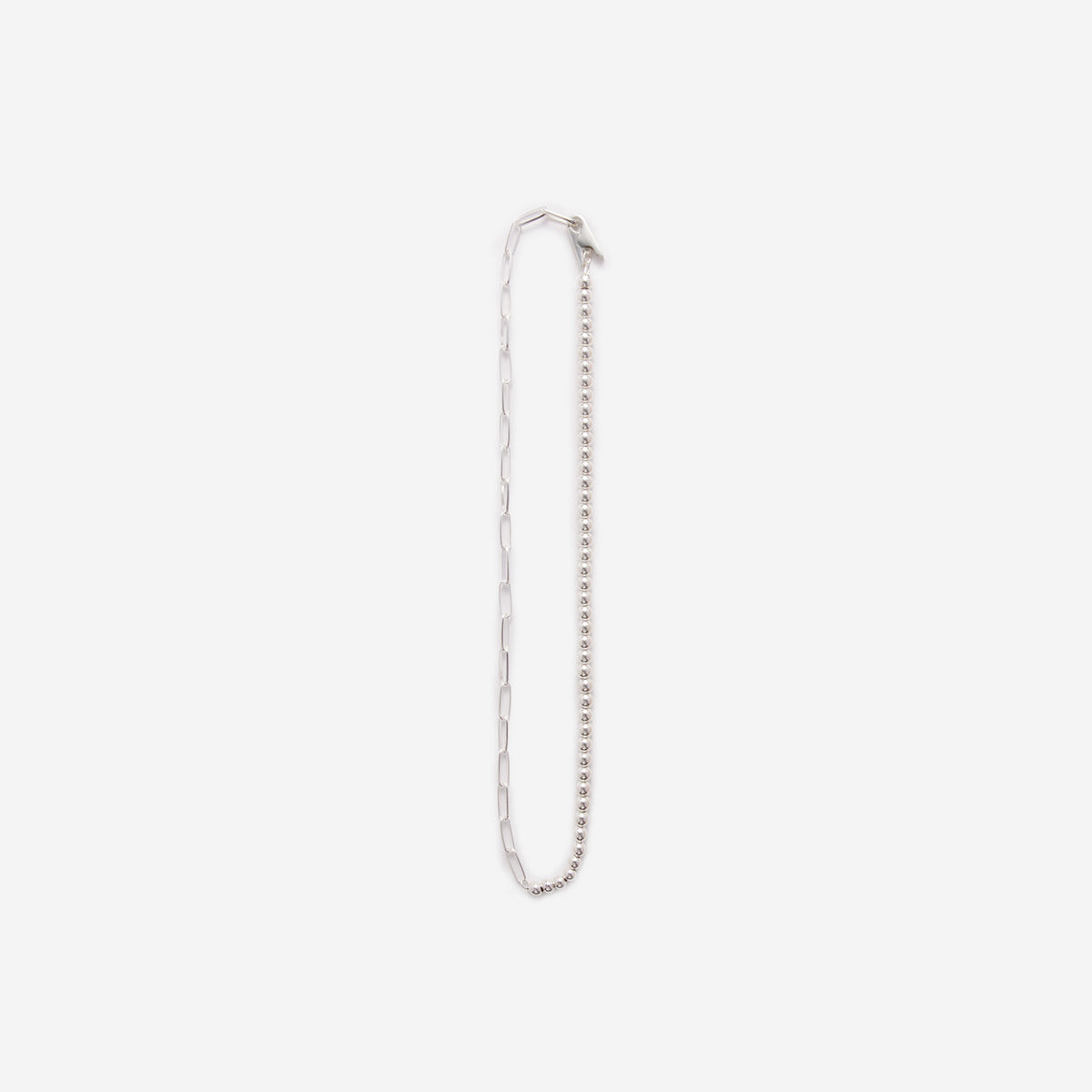Clip Mix Chain necklace - Silver - KNOWHOW