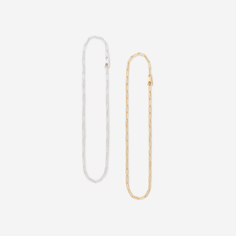Clip Necklace /Oval