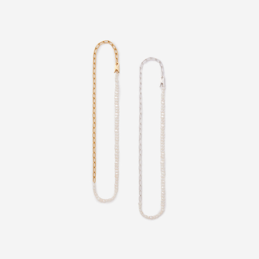 Clip Necklace /Pearl