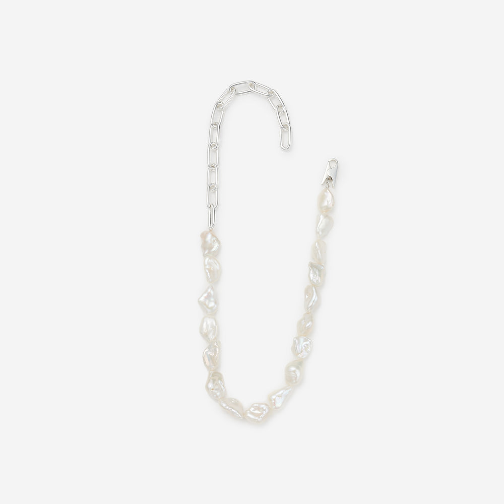 Clip Necklace/Big Pearl