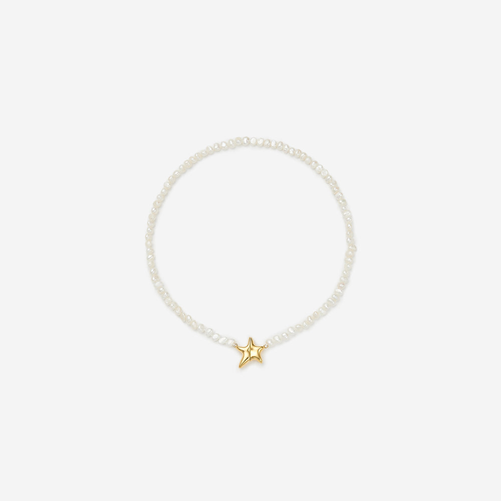 Magnets Star Necklace /Pearl