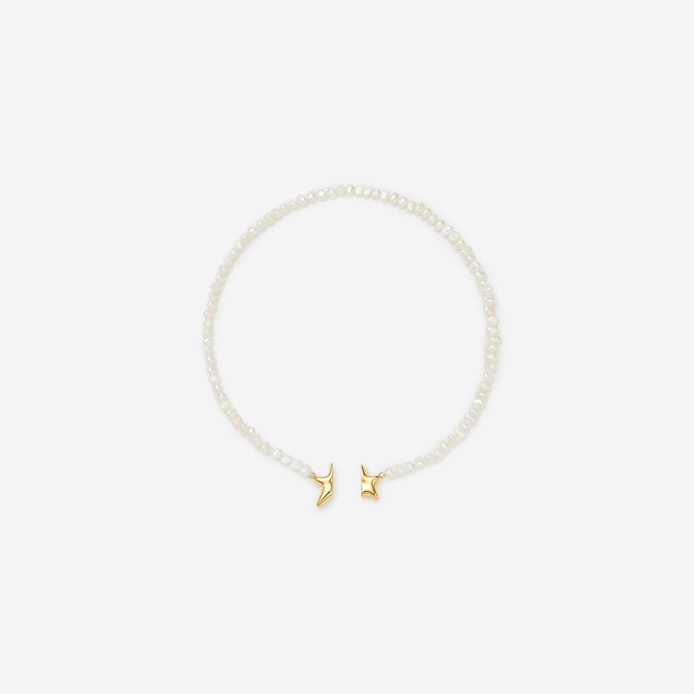 Magnets Star Necklace /Pearl