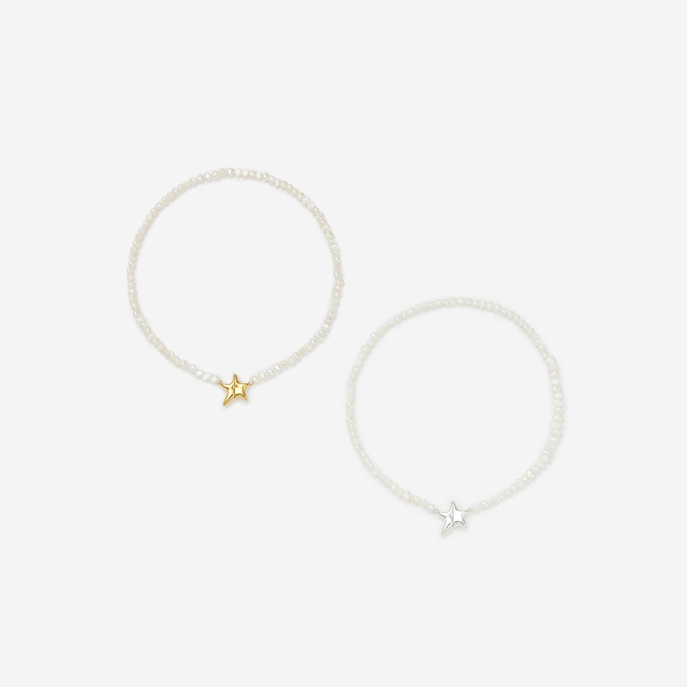 Magnets Star Necklace /Pearl