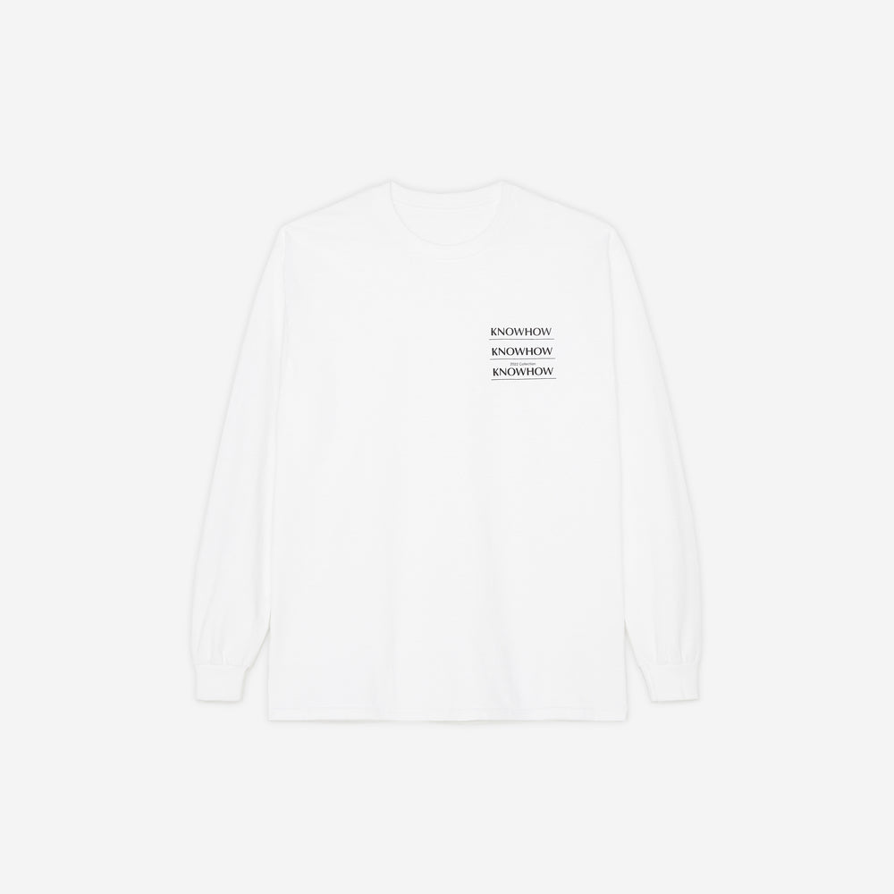 2022 KNOWHOW L/SL Tee WHITE