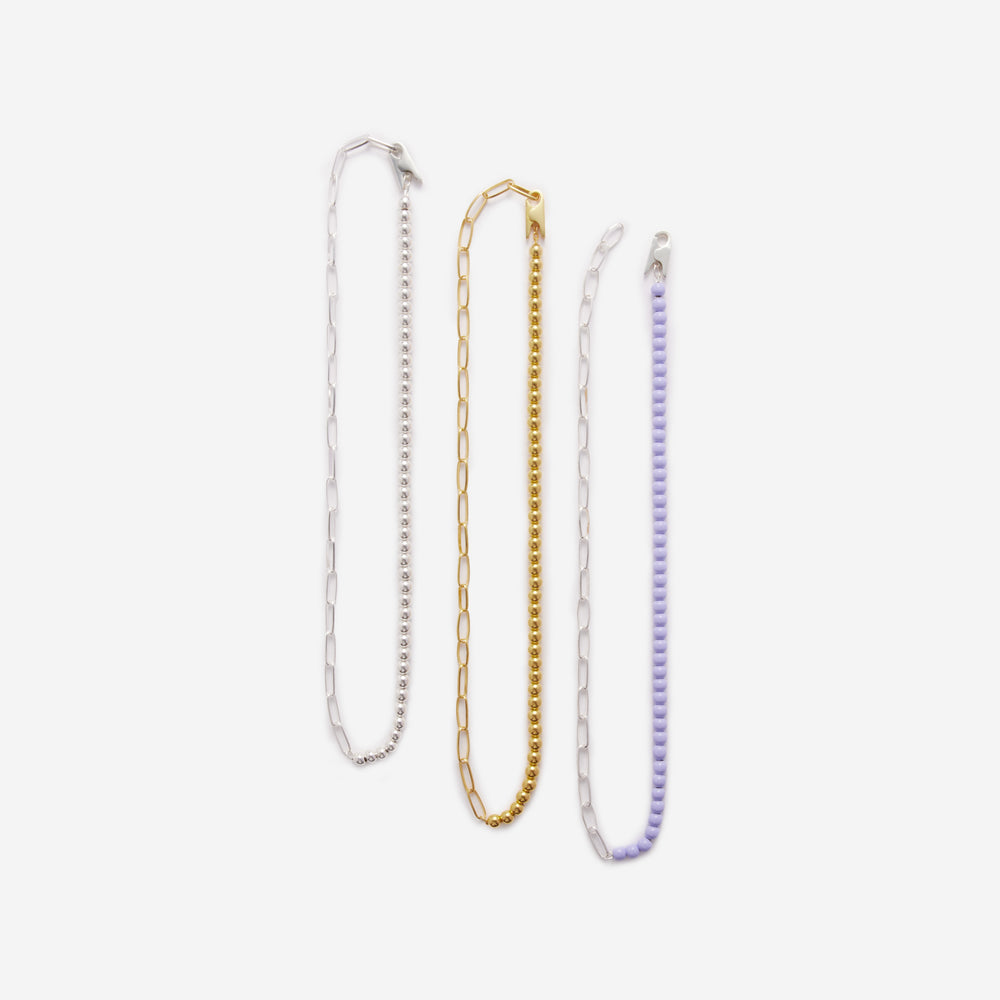 Clip Mix Chain necklace - Silver