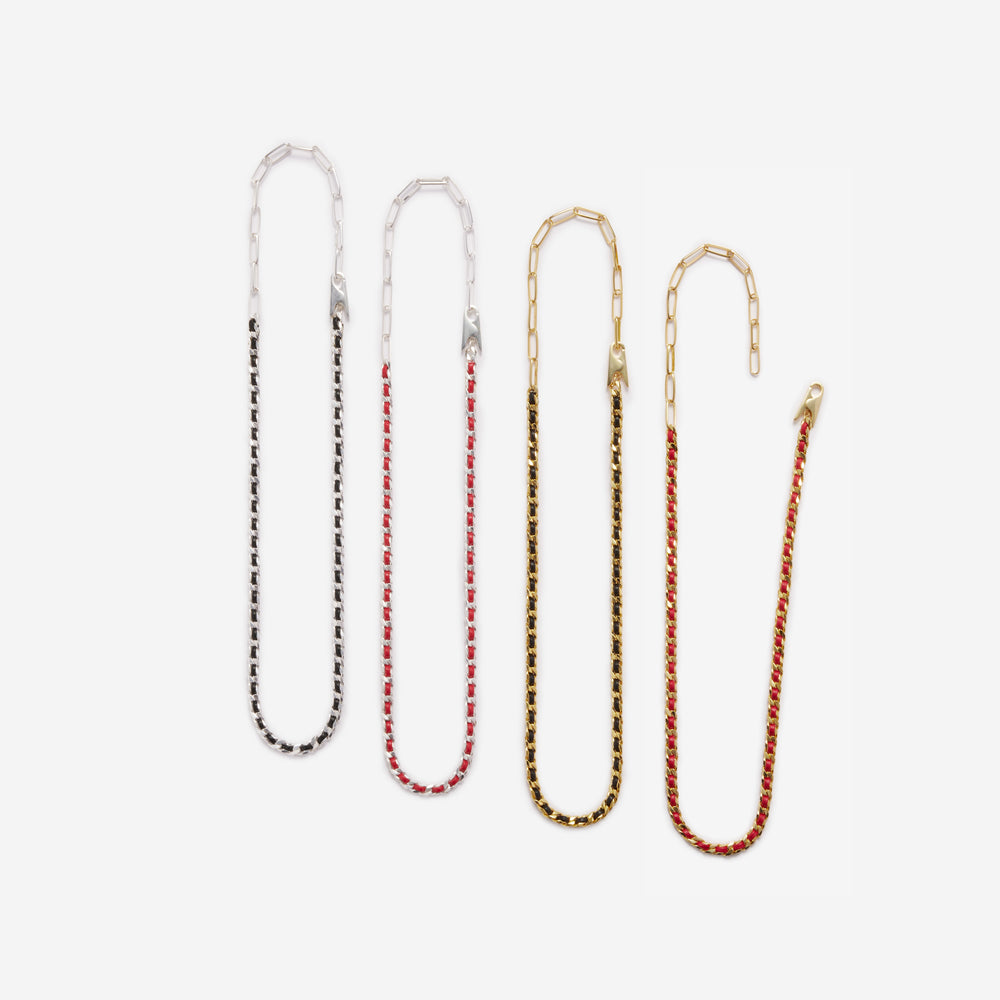 Clip Necklace/ Leather