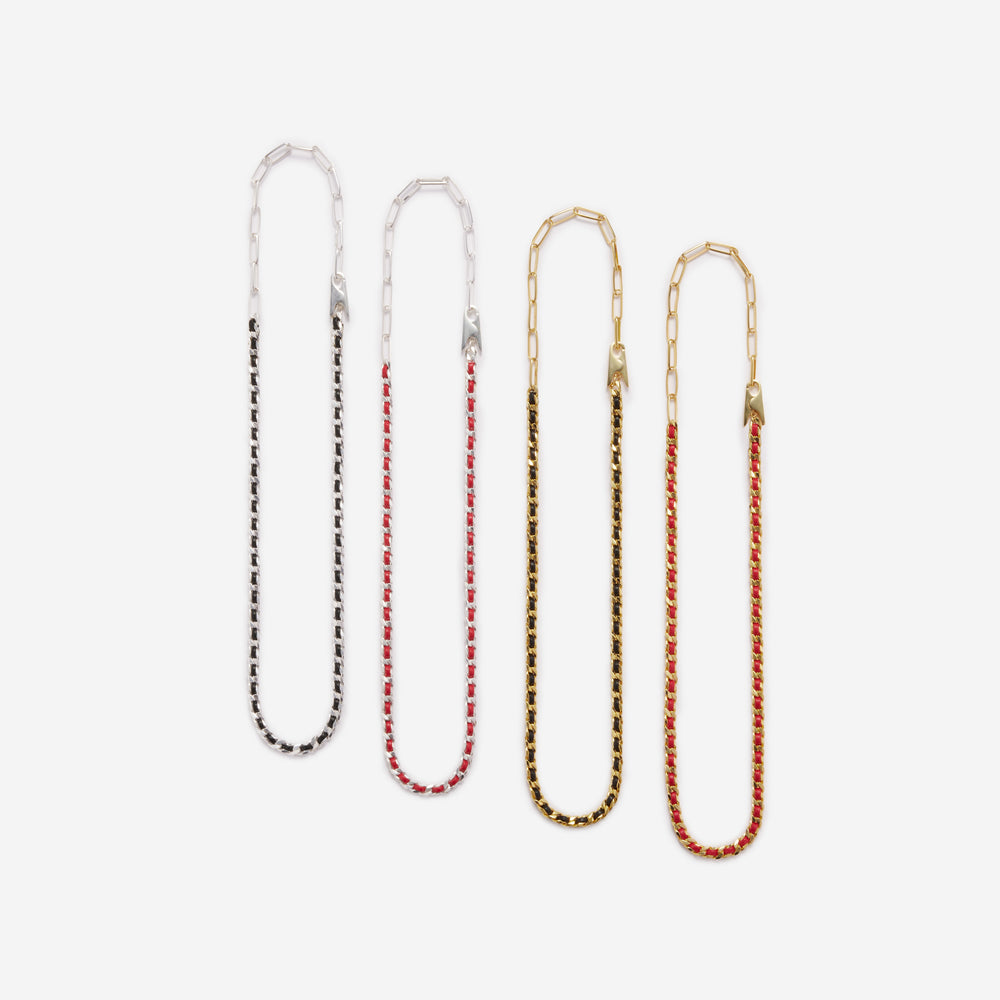 Clip Necklace/ Leather