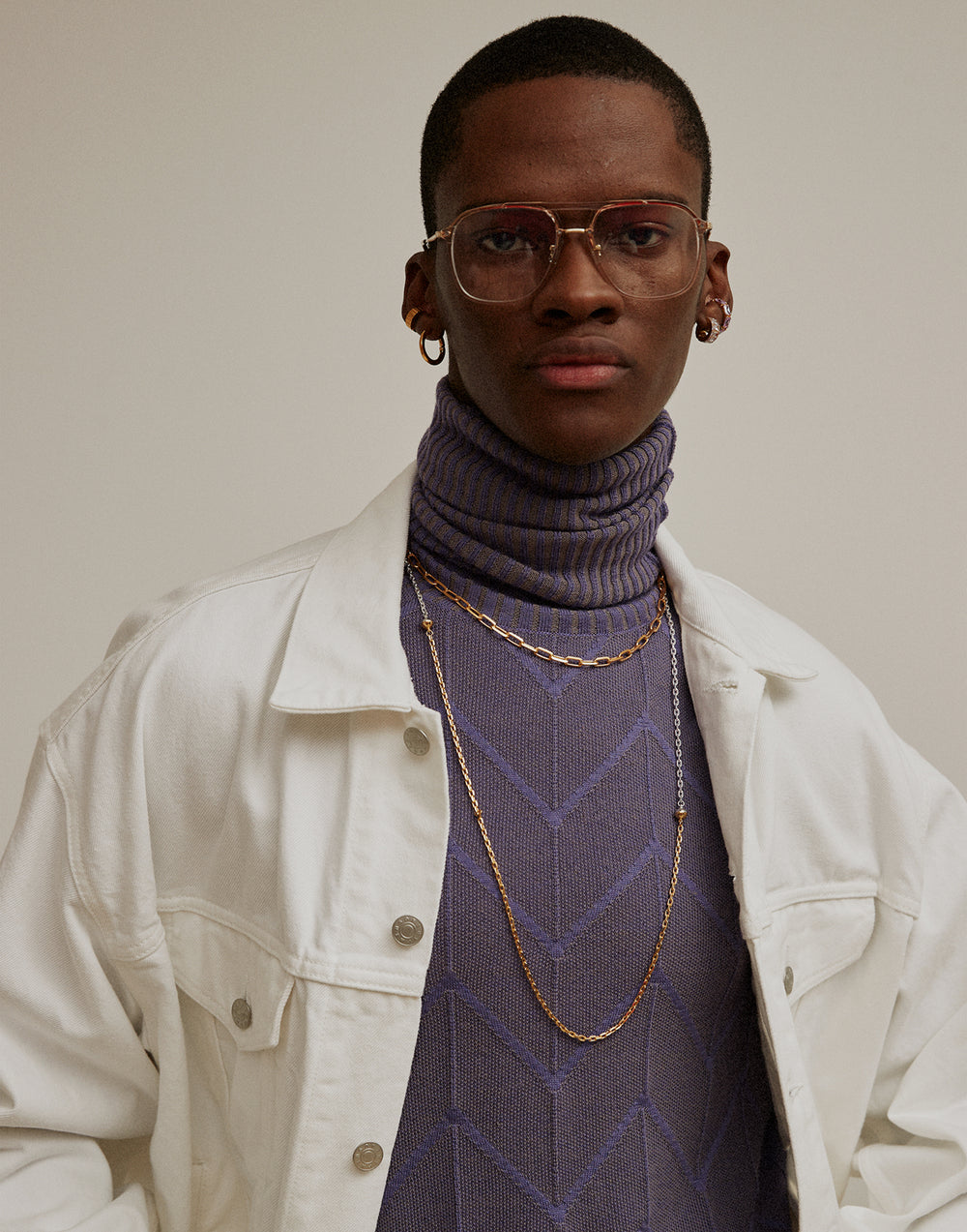 Hoop Necklace / Cable Chain L