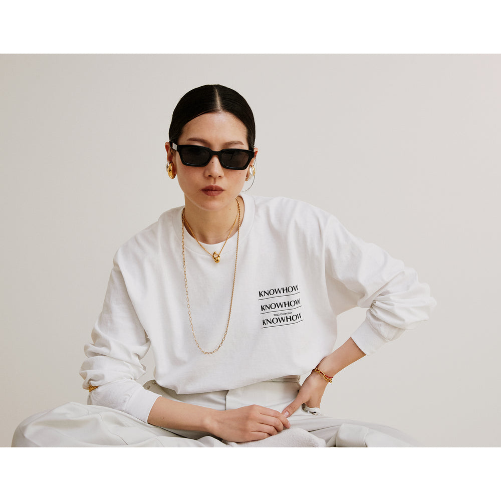 2022 KNOWHOW L/SL Tee WHITE