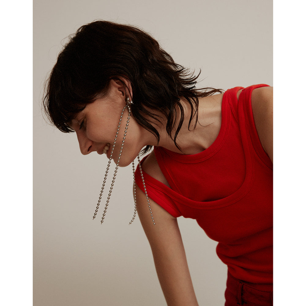 Ballchain Earring