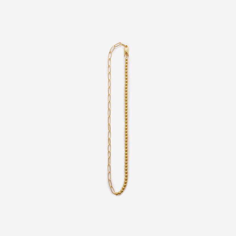 Clip Mix Chain necklace - 18KGP - KNOWHOW