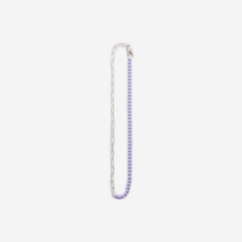 Clip Mix Chain necklace - Purple