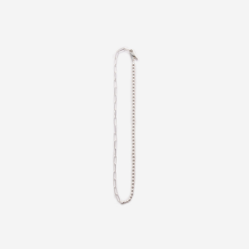 Clip Mix Chain necklace - Silver - KNOWHOW