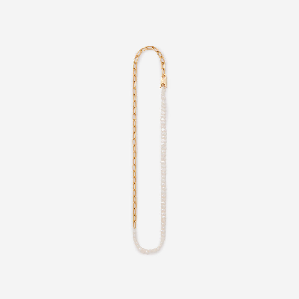Clip Necklace /Pearl