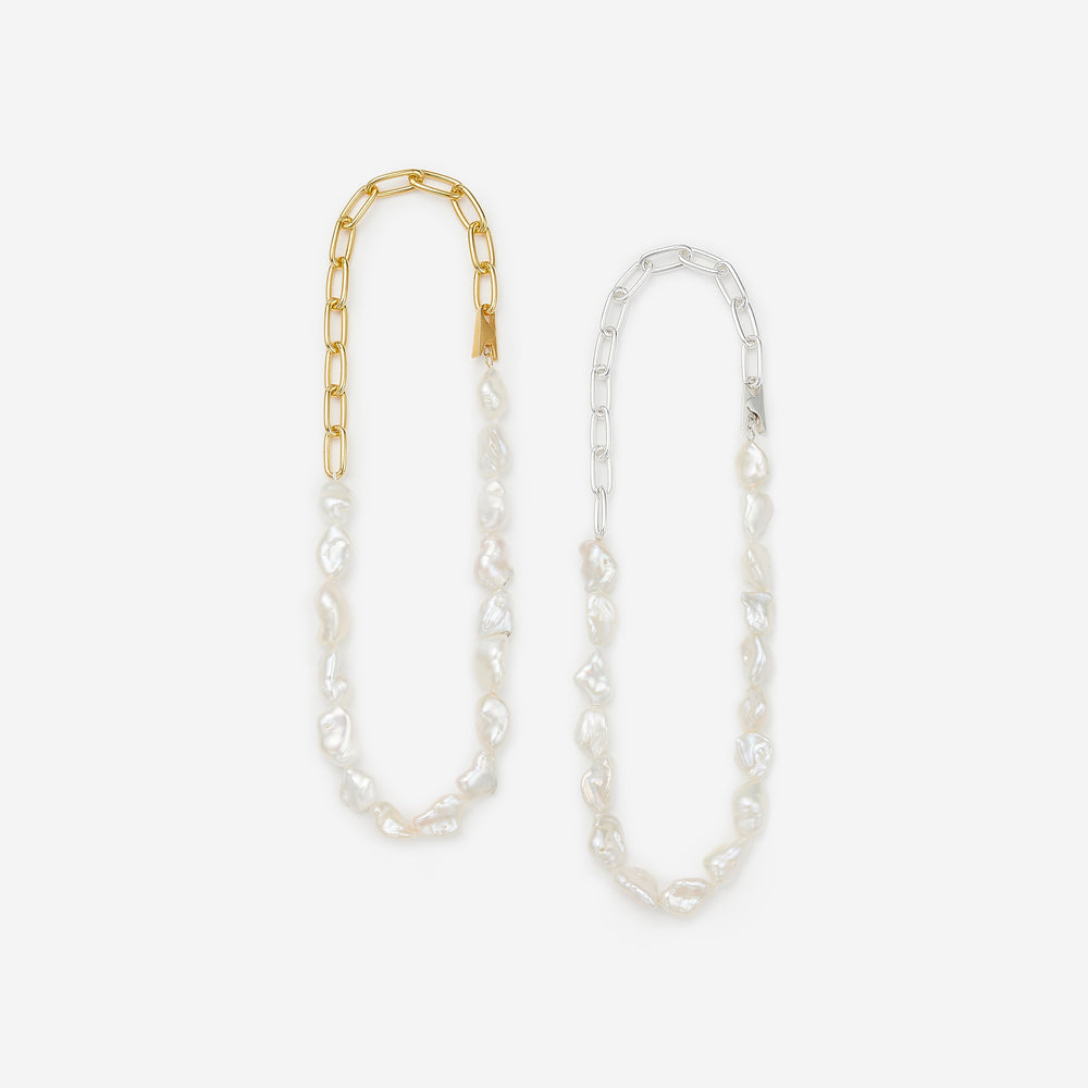 Clip Necklace/Big Pearl