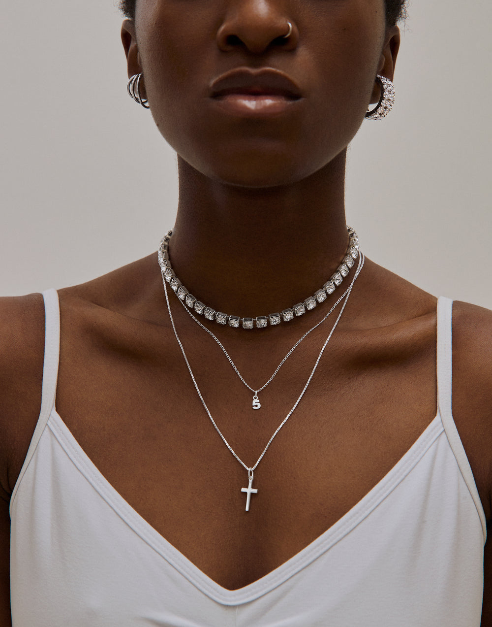 Slide Ball Necklace / Curve