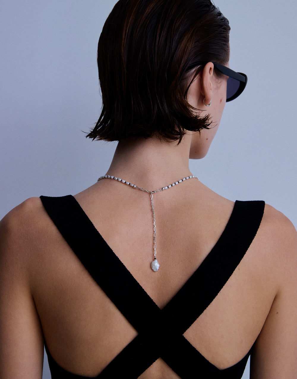 Shadow Pearl Necklace